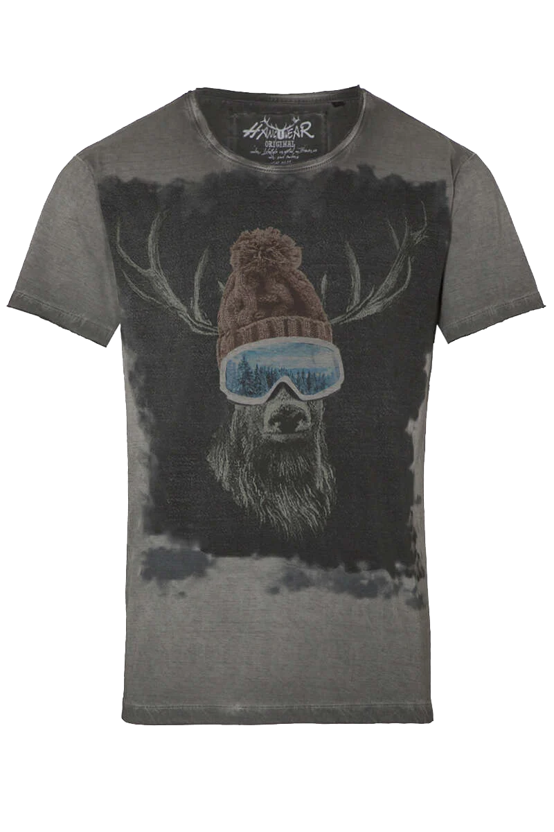 Herren T-Shirt 'Skihirsch'
