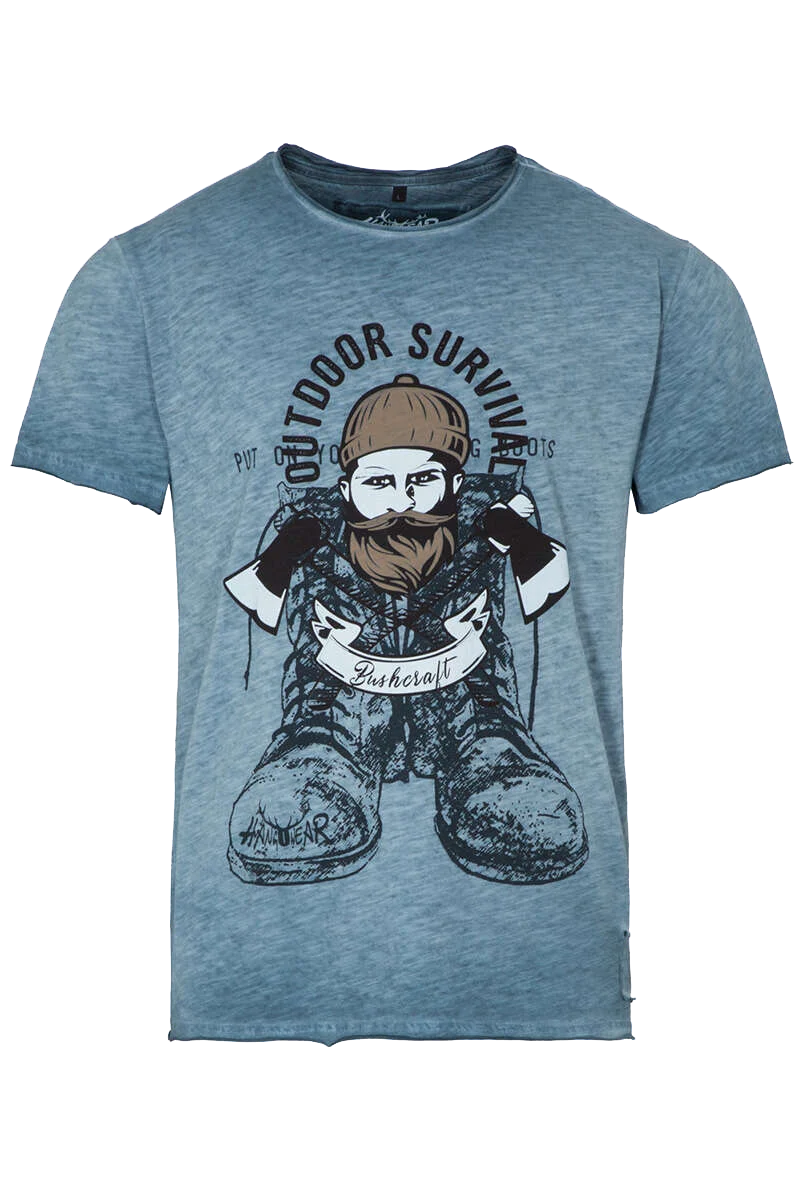 Herren T-Shirt 'OUTDOOR SURVIVAL'