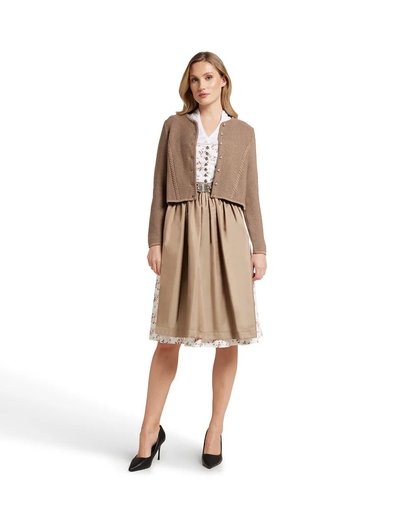 Klassische Strickjacke mit rundem Ausschnitt