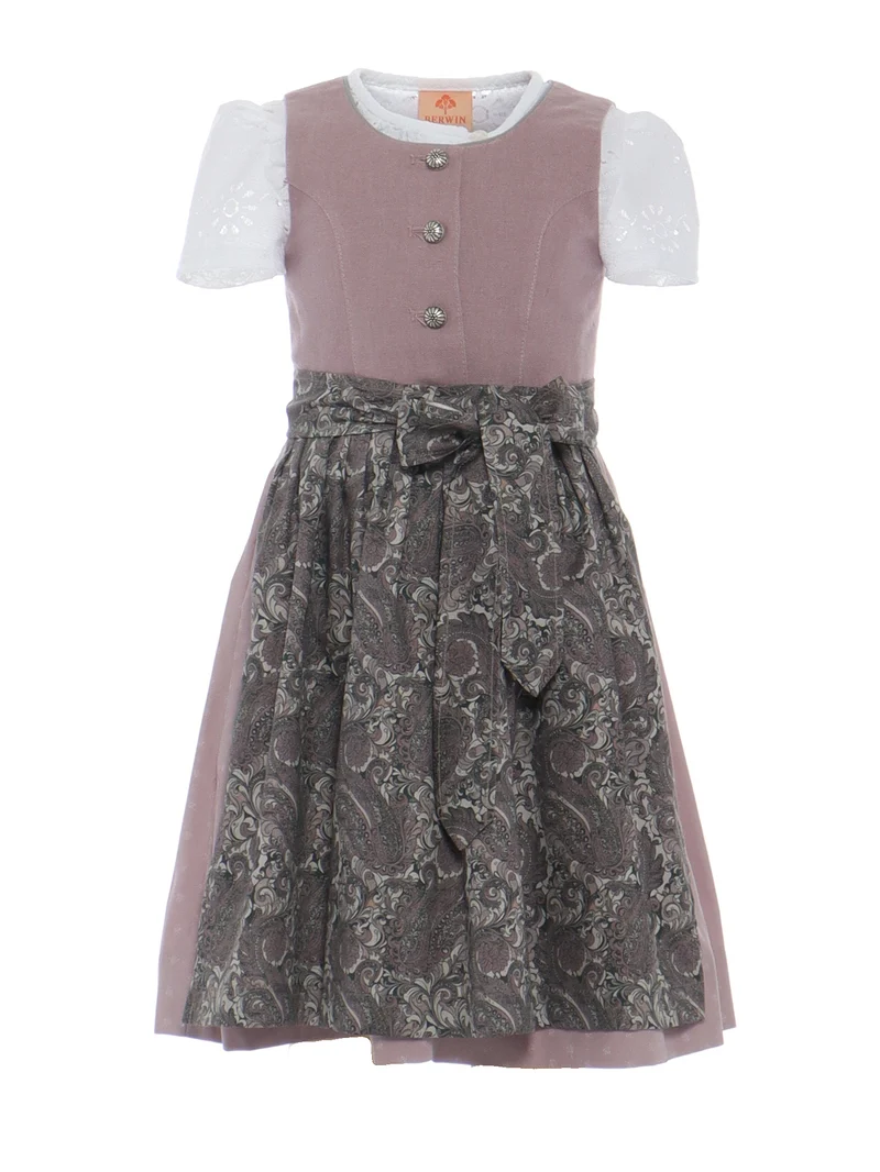 Kinderdirndl mit passender Spitzenbluse