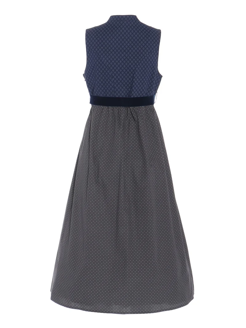 Elegantes Umstandsdirndl mit Stehkragen & Gürtel