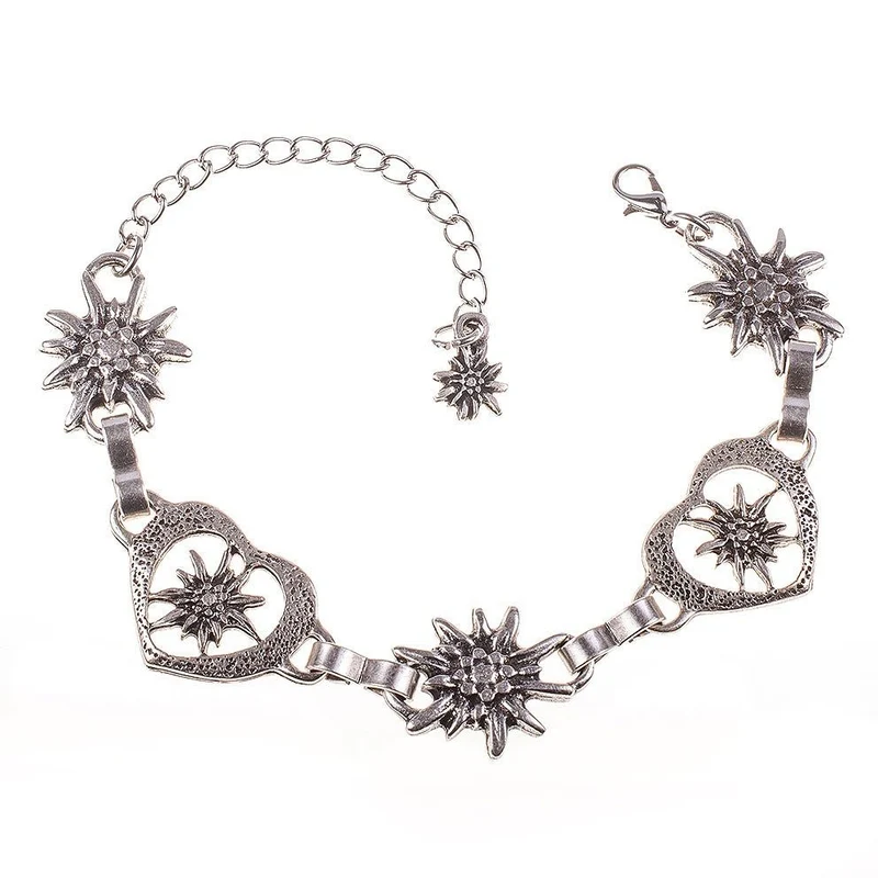 Armband Edelweiß-Herz