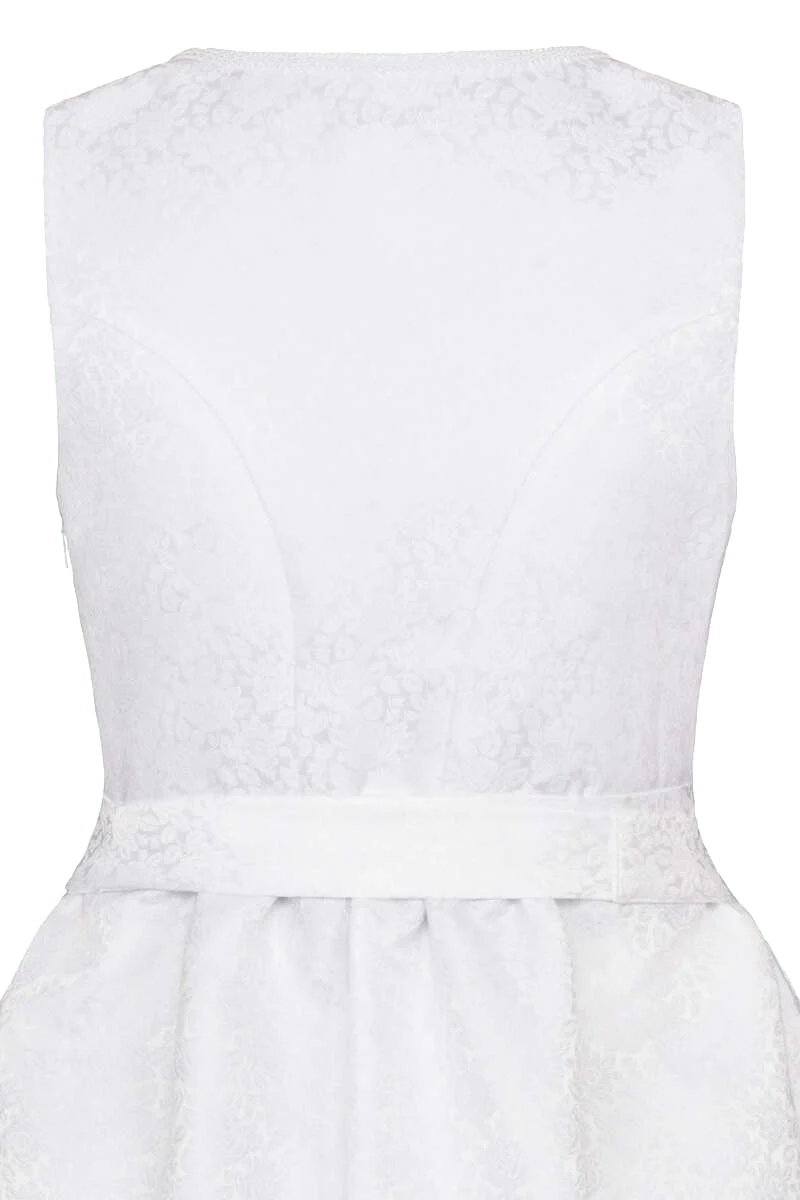 Hochzeits Umstandsdirndl mit Spitzenschürze weiß