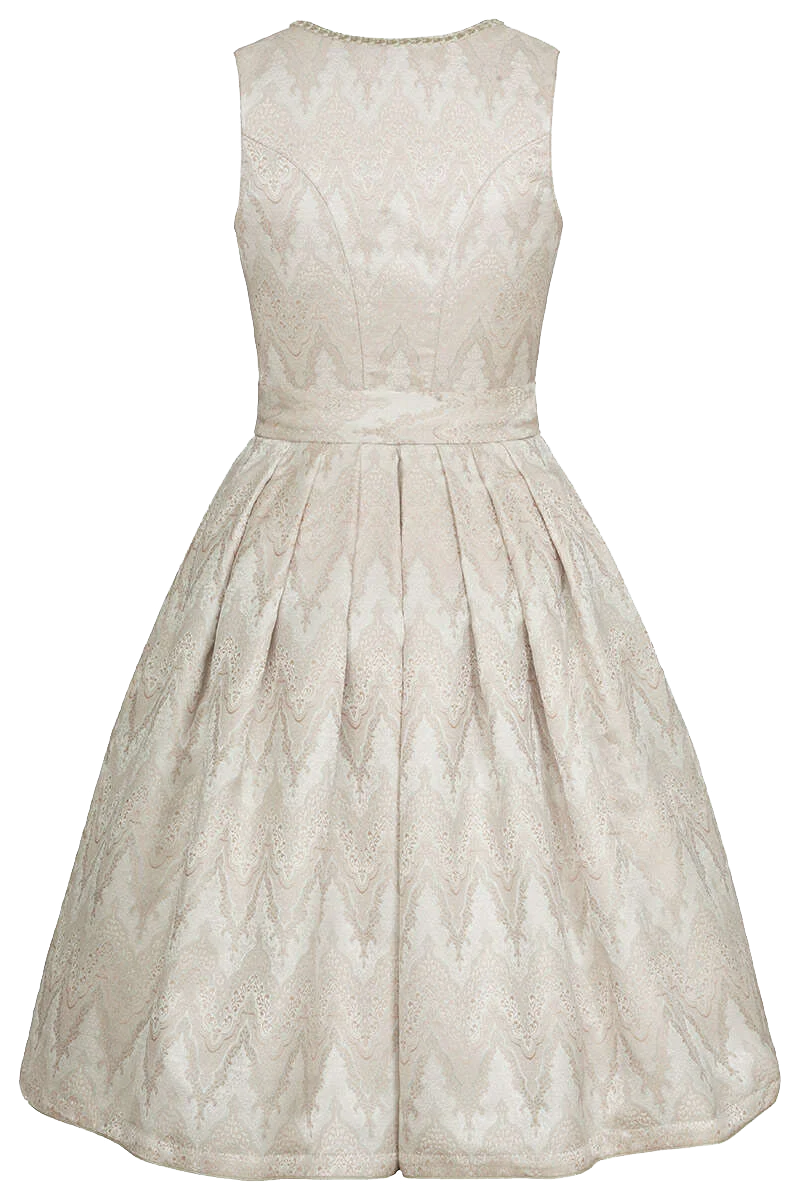 Midi-Dirndl mit transparenter Schürze