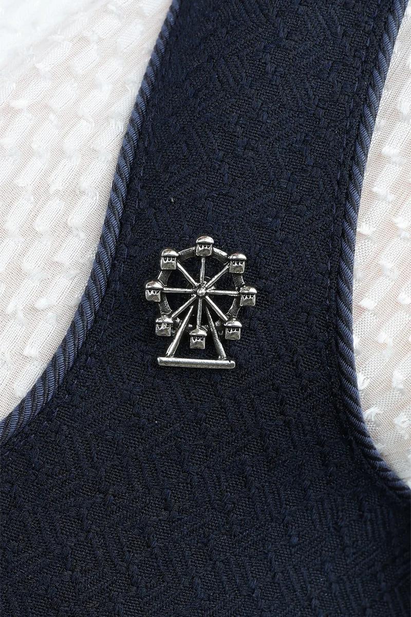 Pin Riesenrad - altsilber