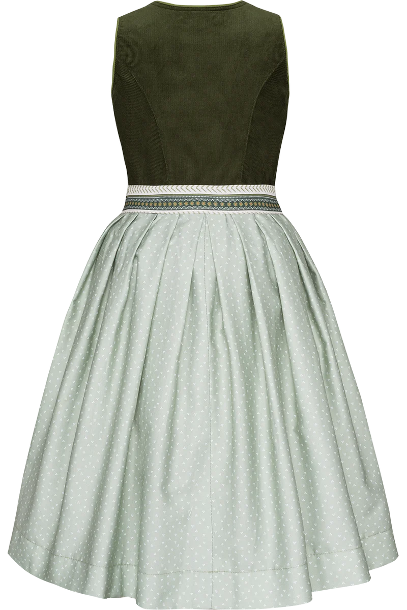 Kinderdirndl mit Cordoberteil - grün