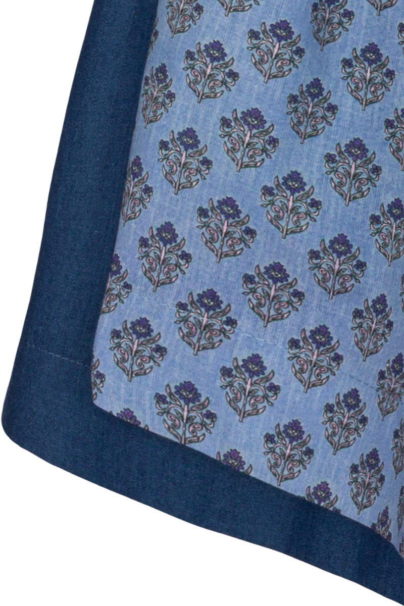 Kinderdirndl in Jeansoptik - blau