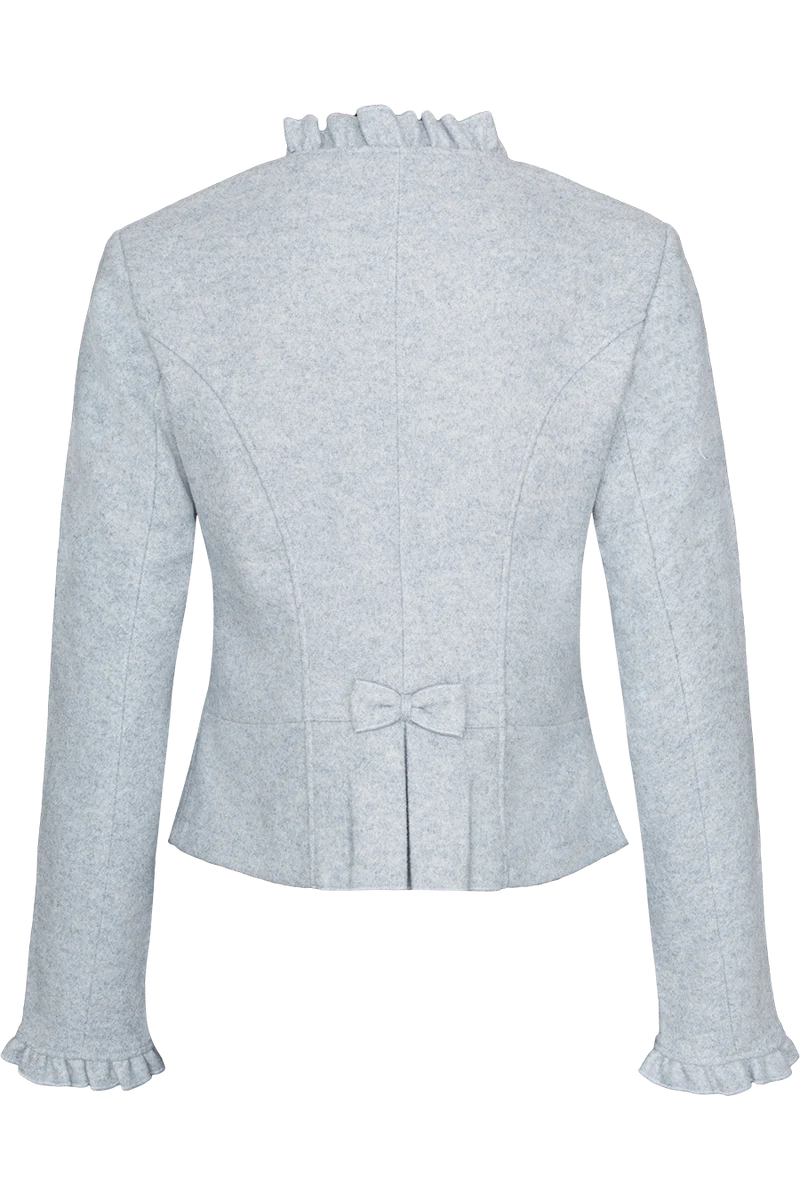 Damen Trachtenblazer in Walkoptik Stretch - hellblau