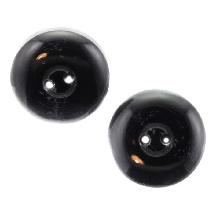 Hornimitatknopf Schwarz 4-Loch-Knopf – Blazer- und Sakkoknopf HI-21