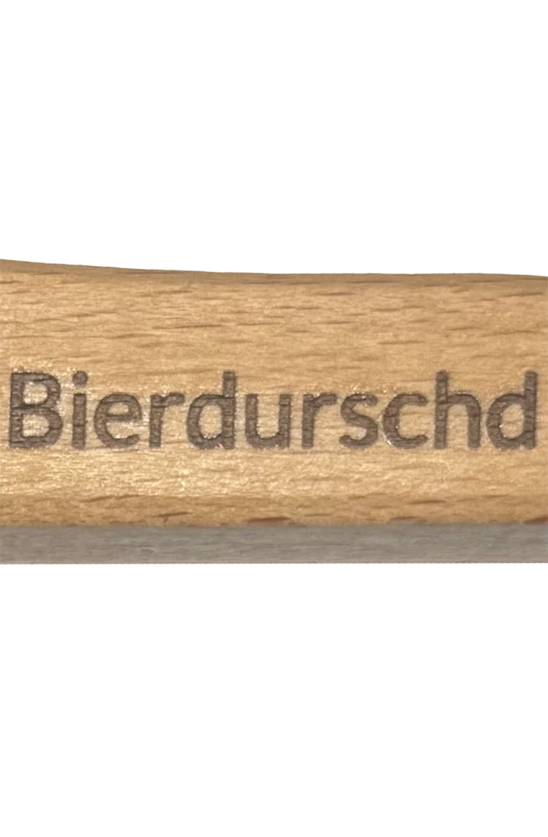 Flaschenöffner aus Holz mit Gravur - bierdurschd