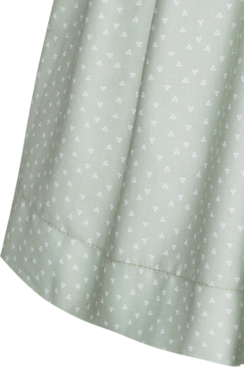 Mädchen Baumwolldirndl mit Cordoberteil - grün