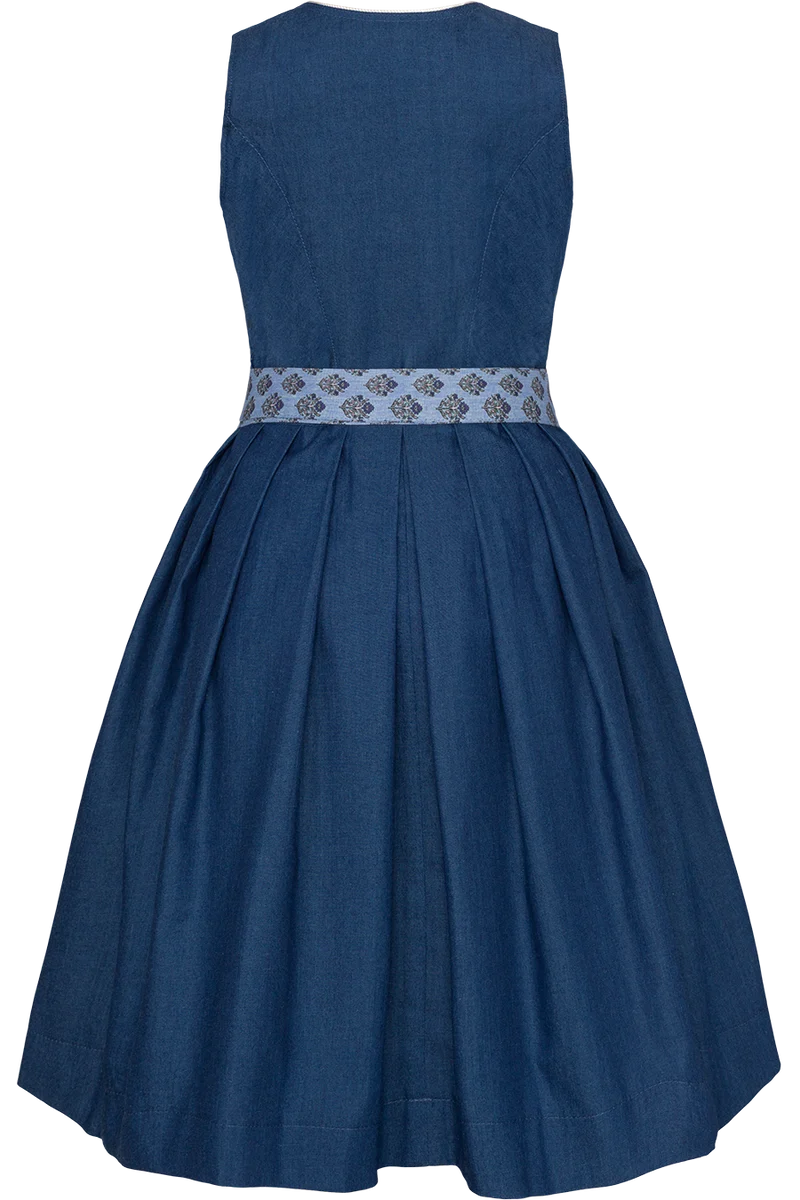 Kinder Baumwolldirndl im Jeanslook - blau