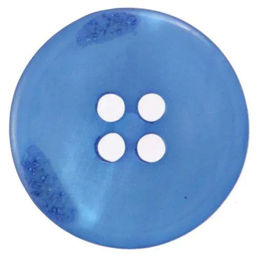 Knopf Randmusterung Blau – Kunststoffknopf KBL-12
