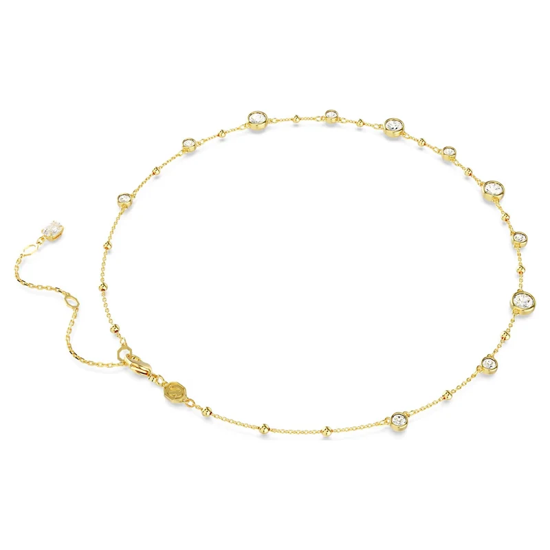 Swarovski Halskette Damen Imber all around weiß goldfarben 5680090