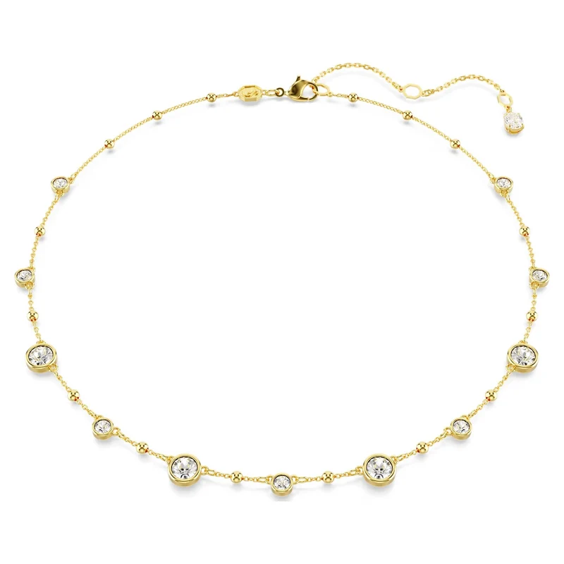 Swarovski Halskette Damen Imber all around weiß goldfarben 5680090