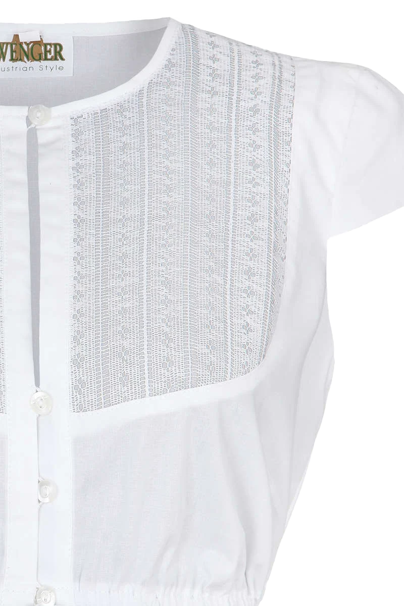 Dirndl Bluse hochgeschlossen
