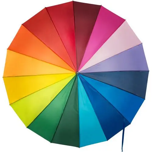 Hochwertiger Portierschirm: Haya aus Nylon - Robust & Farbintensiv - Bunt