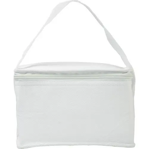 Weiße Non-Woven Kühltasche Arlene – Stilvoll, kühlend, praktisch, vielseitig