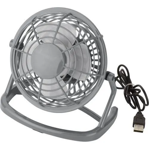 Preston USB-Kunststoffventilator - Grau, Kompakt & Leistungsstark
