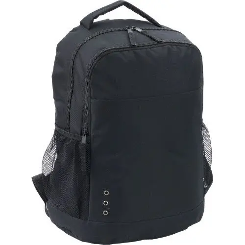 Rucksack aus Polyester Harry - Schwarz, Stilvoller & Robuster Alltagsrucksack für Schule & Arbeit