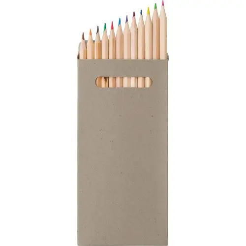 Buntstifte-Set 12-tlg. Nina - Grau - Hochwertige Farbstifte für Kreatives Zeichnen und Malen