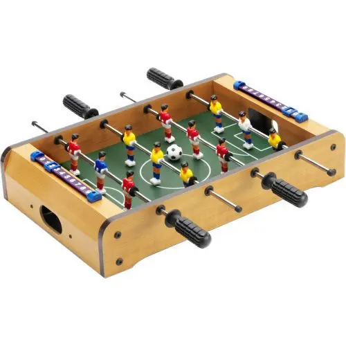 Alina Fußball-Tischkicker – Bunter Spielspaß aus Holz, Kunststoff & Metall