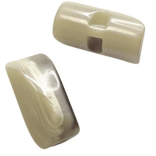 Knebelknopf Beige – Hornimitatknopf K-11