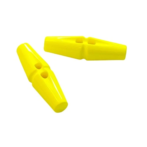 Knebelknopf klassische Form Gelb – Kunststoffknopf K-121