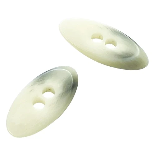 Knebelknopf Creme-Grau – Kunststoffknopf K-6-N