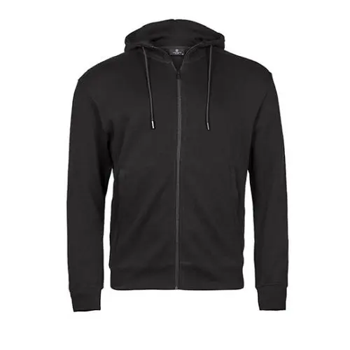 Voll-Reißverschluss Kapuzenpullover aus geripptem Interlock – Modisch und Funktional