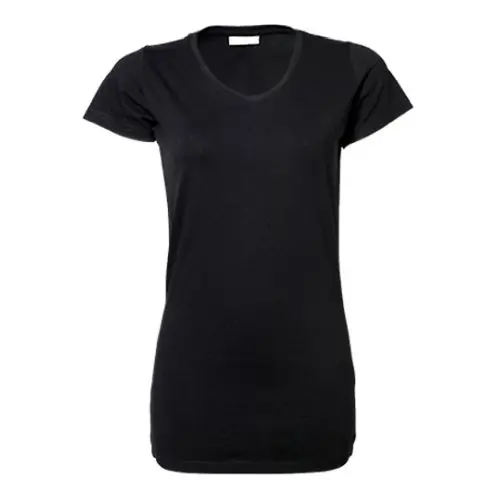 Modisches Damen Stretch-T-Shirt, extra lang, ideal für Layering