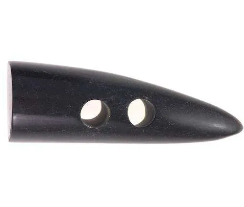 Knebelknopf Schwarz – Büffelhornknopf K-HO 209