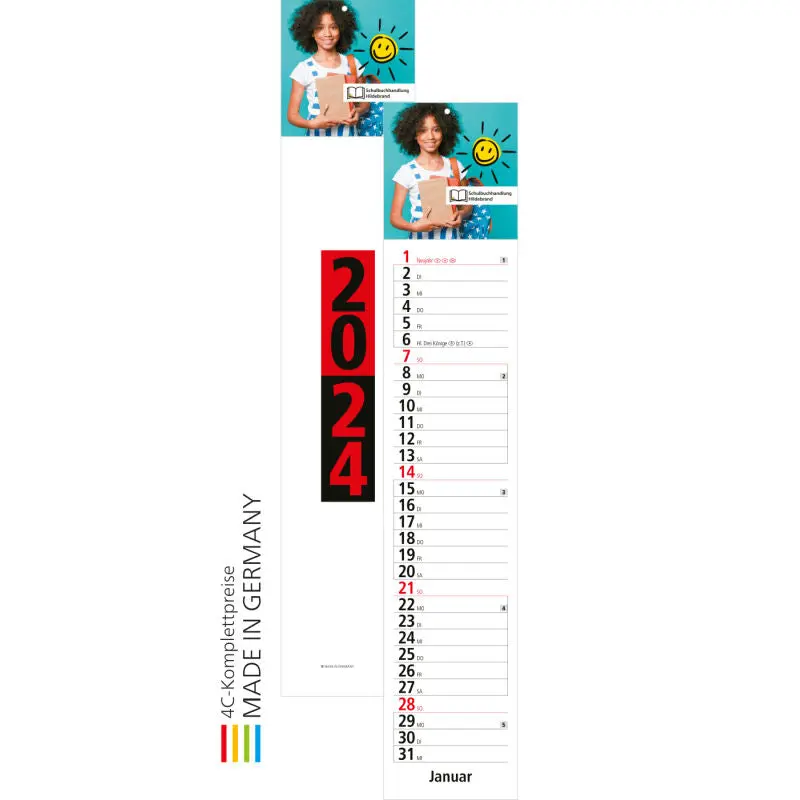 Innovatives Werbematerial mit 4C-Druck - Hellgrau - Rot - Stilvolle und auffällige Promotion