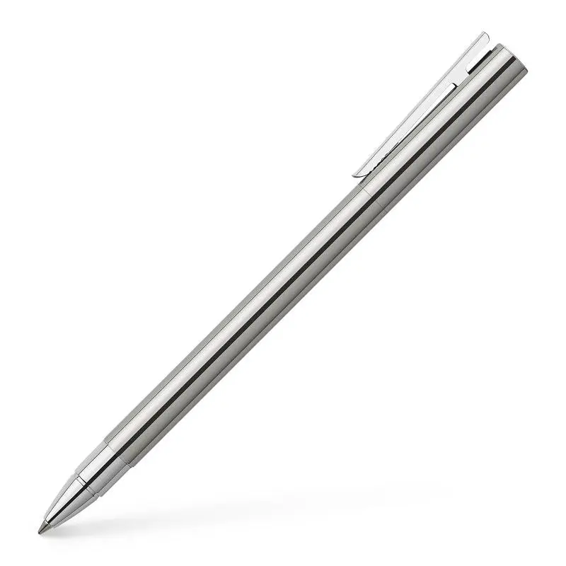Neo Slim Edelstahl Tintenroller - Glänzendes Silber, Stilvolles und Präzises Schreibgerät