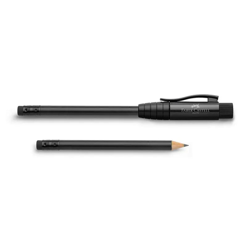 Perfekter Bleistift mit integriertem Spitzer - Elegantes Schwarz