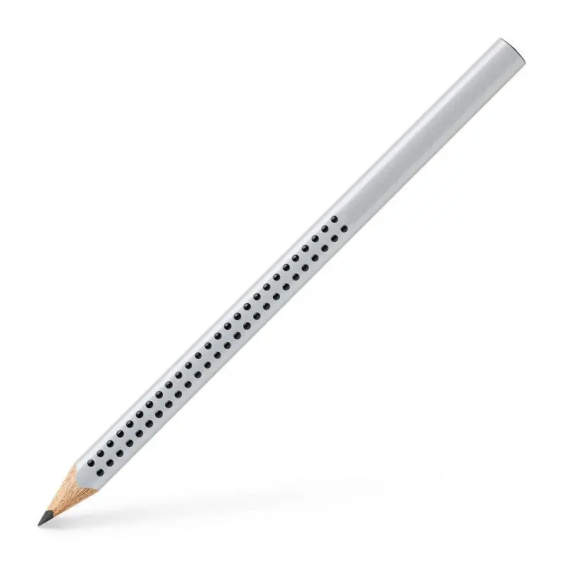 Jumbo Grip Designerstift - Silber, Ideal für Ergonomisches Zeichnen und Schreiben