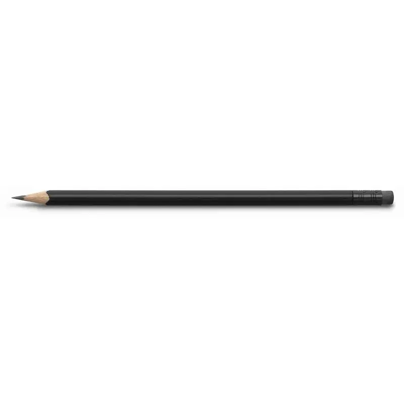 Dreikant Bleistift mit Radiertip - Praktisch & Ergonomisch, Schwarz