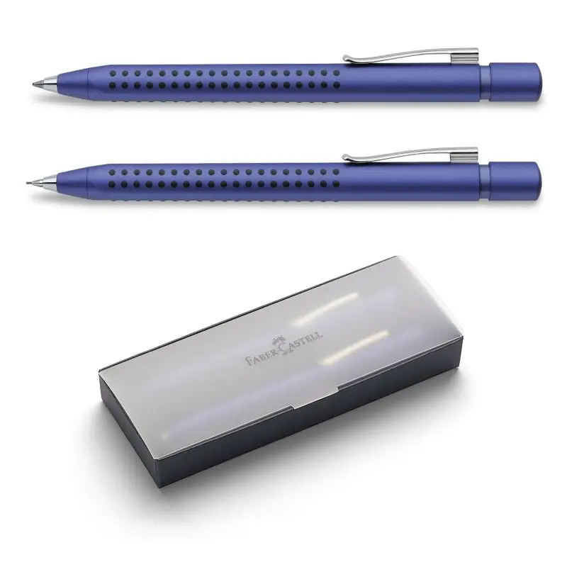 Grip 2011 Schreibset - Druckkugelschreiber & Druckbleistift, Blau, Ergonomisch