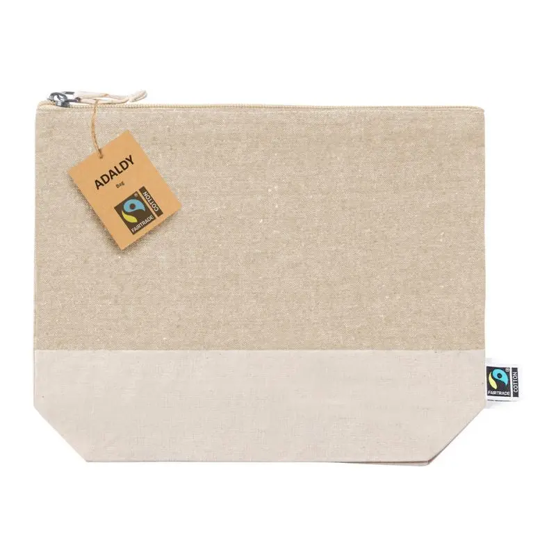 Adaldy Fairtrade Natur-Kosmetiktasche - Öko-Chic & Langlebig