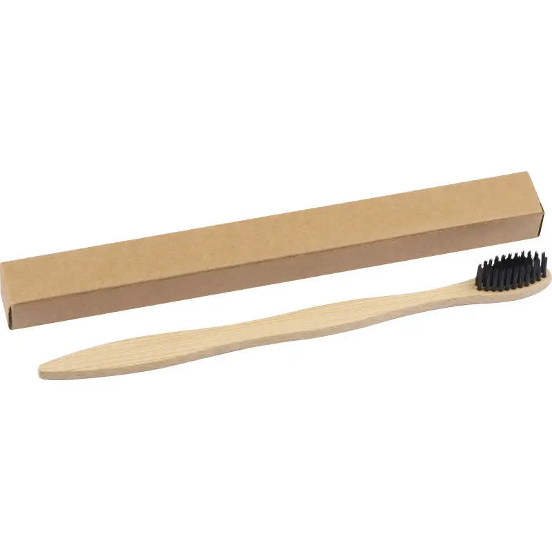 Öko-Freundliche Zahnbürste mit Bambusgriff in Beige – Nachhaltig & Effektiv