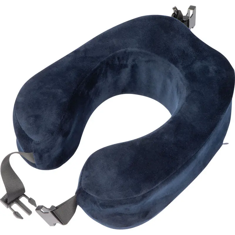 Memory Foam Nackenkissen in Dunkelblau - Ergonomische Reiseunterstützung
