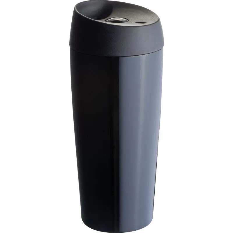 Schwarzer Edelstahl-Vakuum Isolierbecher 400 ml – Ideal für den täglichen Gebrauch