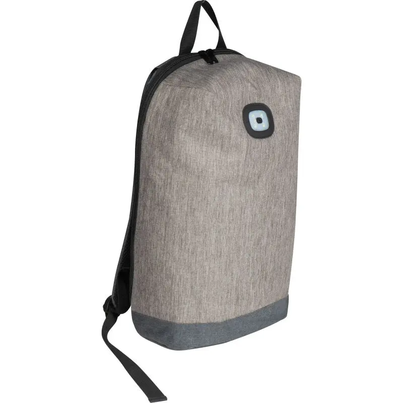 Innovativer Rucksack mit LED in Silbergrau – Sicher und Stilvoll