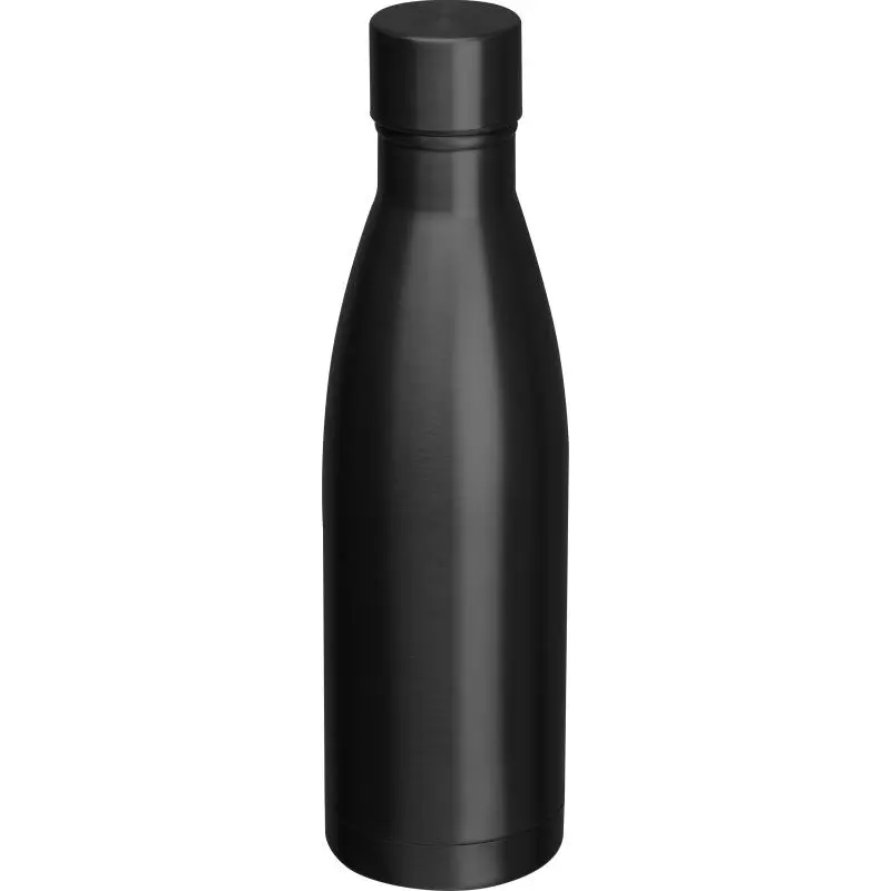 Schwarz 500ml Vakuum Edelstahlflasche, robust & stilvoll