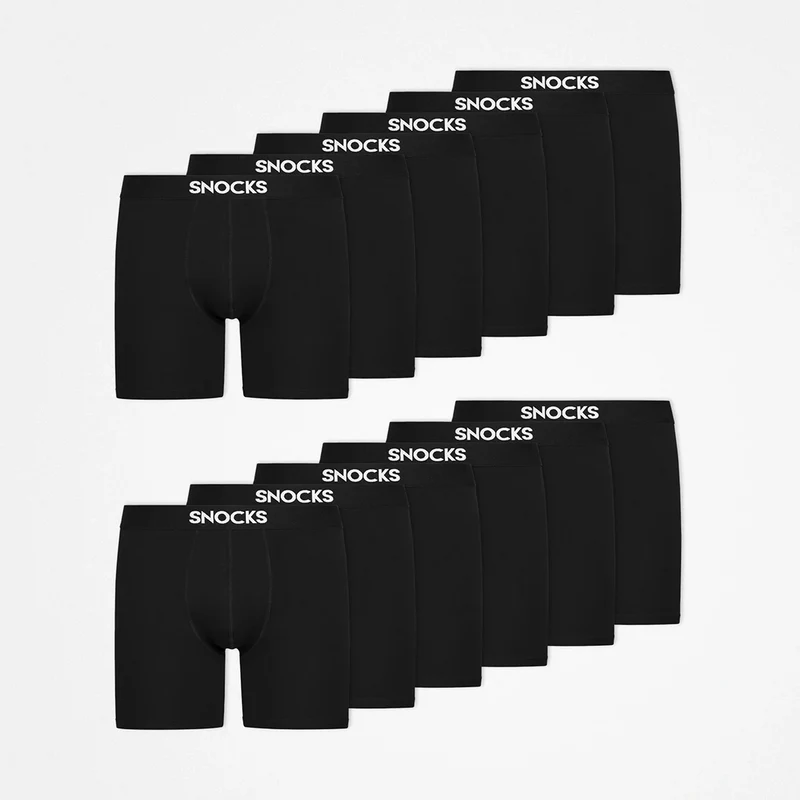 Lange Boxershorts | Schwarz