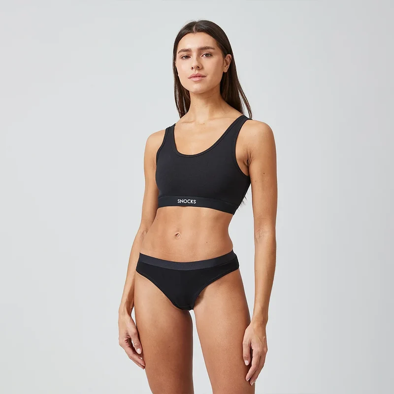 Brazilian Slips mit Gummibund | Schwarz