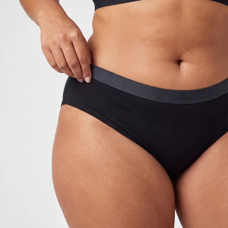Brazilian Slips mit Gummibund | Schwarz
