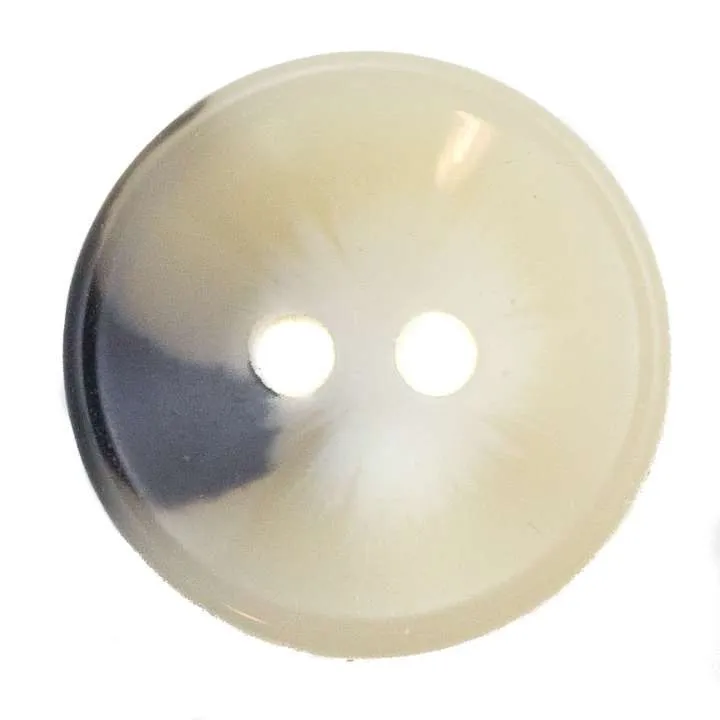Hornimitatknopf Creme-Natur 2-Loch-Knopf – Mantelknopf KM-89-B