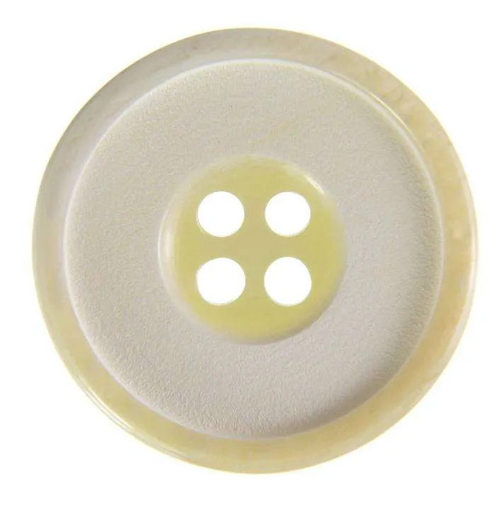 Hornimitatknopf Beige 4-Loch-Knopf – Blazer- und Sakkoknopf KN-227