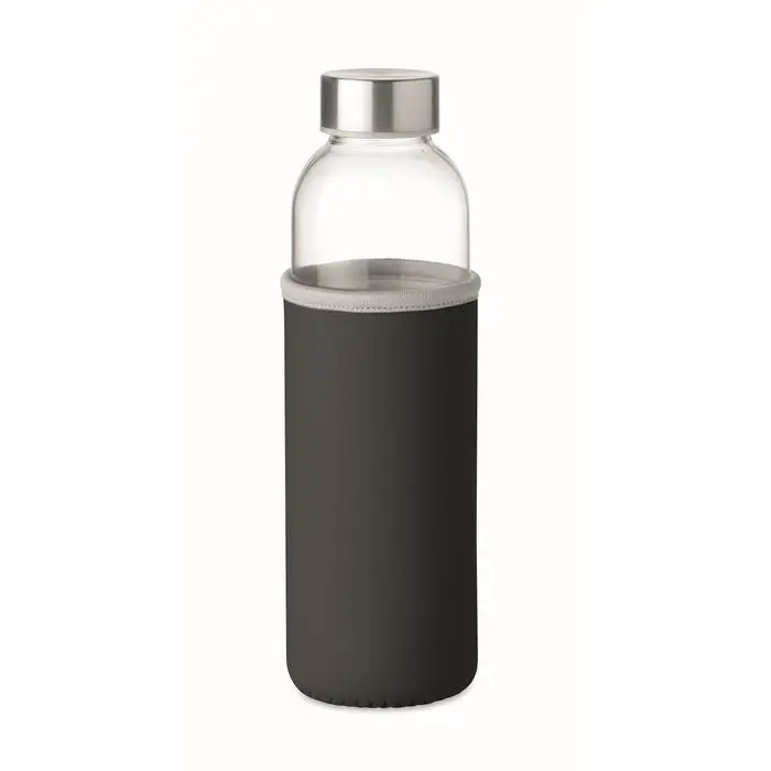 UTAH GLASS Schwarze Glasflasche 500ml - Eleganz und Funktionalität